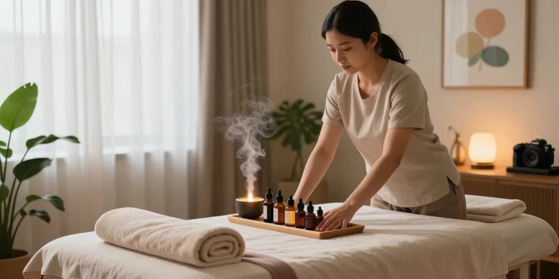 Experience 강서구출장마사지 with expert therapists in a serene home setting.